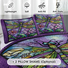 Jeminise Cat Farmhouse Quilt Set, Cozy Animal Bedding