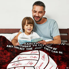 Athletic bedroom decor featuring dramatic dark red and black grunge volleyball sports art bedding.