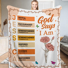Clean bedding sets display with botanical watercolor floral calendar stems on an off-white background.