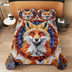Jeminise Cat Farmhouse Quilt Set, Cozy Animal Bedding