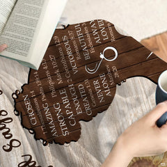 God says you are Afro woman sunflower scripture blanket showing faith artwork view 3