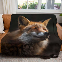 Mr fox bedding set showing rich rust orange and creamy white woodland artwork in a bedroom setting.
