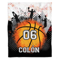 Custom Basketball Players Blanket with Name and Number