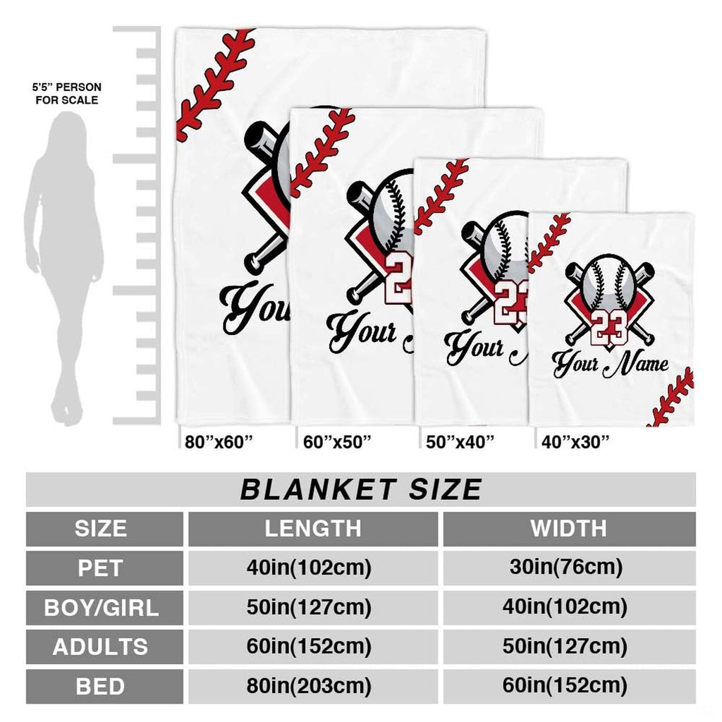 Folded sports blanket displaying crisp crimson flame swirls and blue water droplet details.