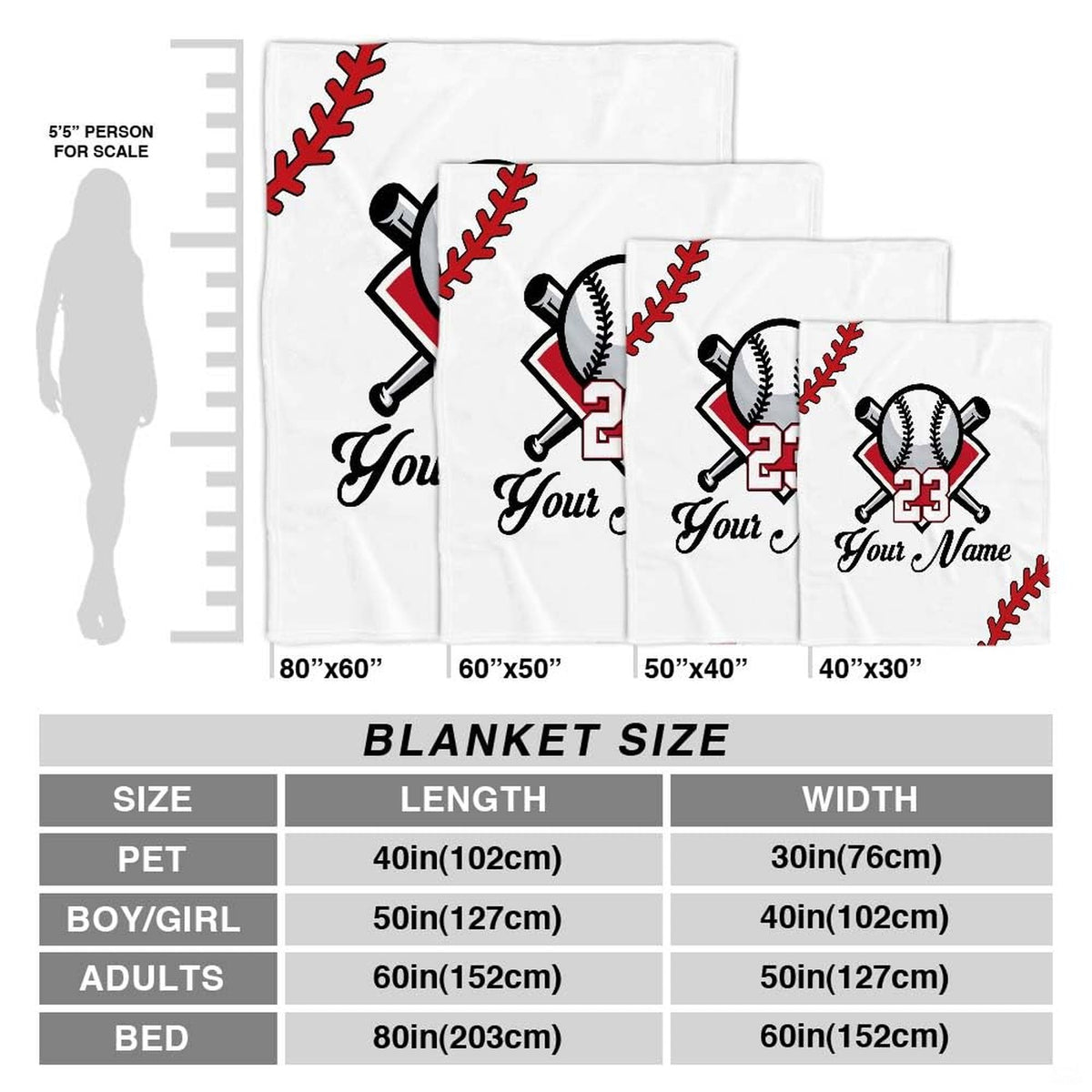 Folded sports blanket displaying crisp crimson flame swirls and blue water droplet details.