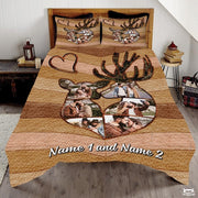 Personalized Hunting and Outdoor Comforter with Deer Antlers