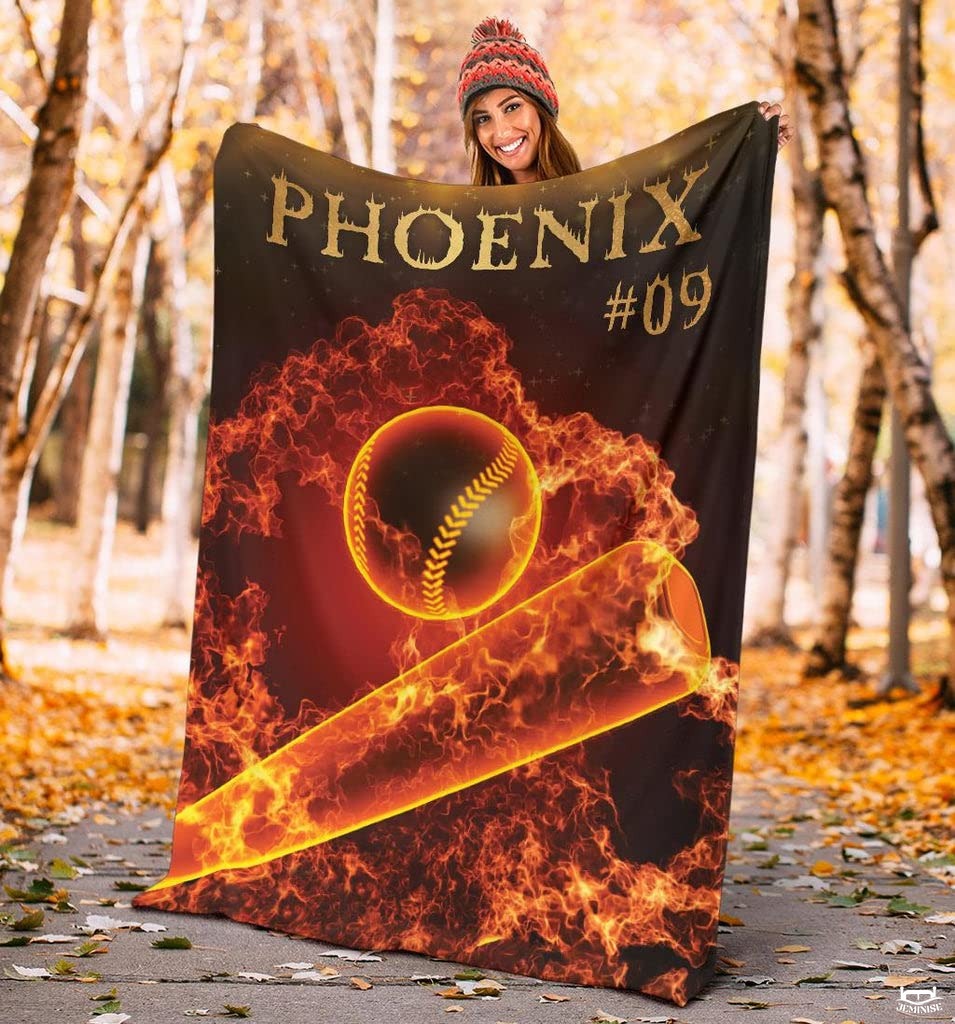 Custom Name Catcher Batter Baseball Baseball Throw, Baseball Blanket Gift Baseball Bedding Gift for Adult, Christmas New Years Gift for Baseball Player, Pitcher Gift (Baseball Design 12)