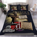Custom Christian Faith Semi Truck in Front of Large Comforter