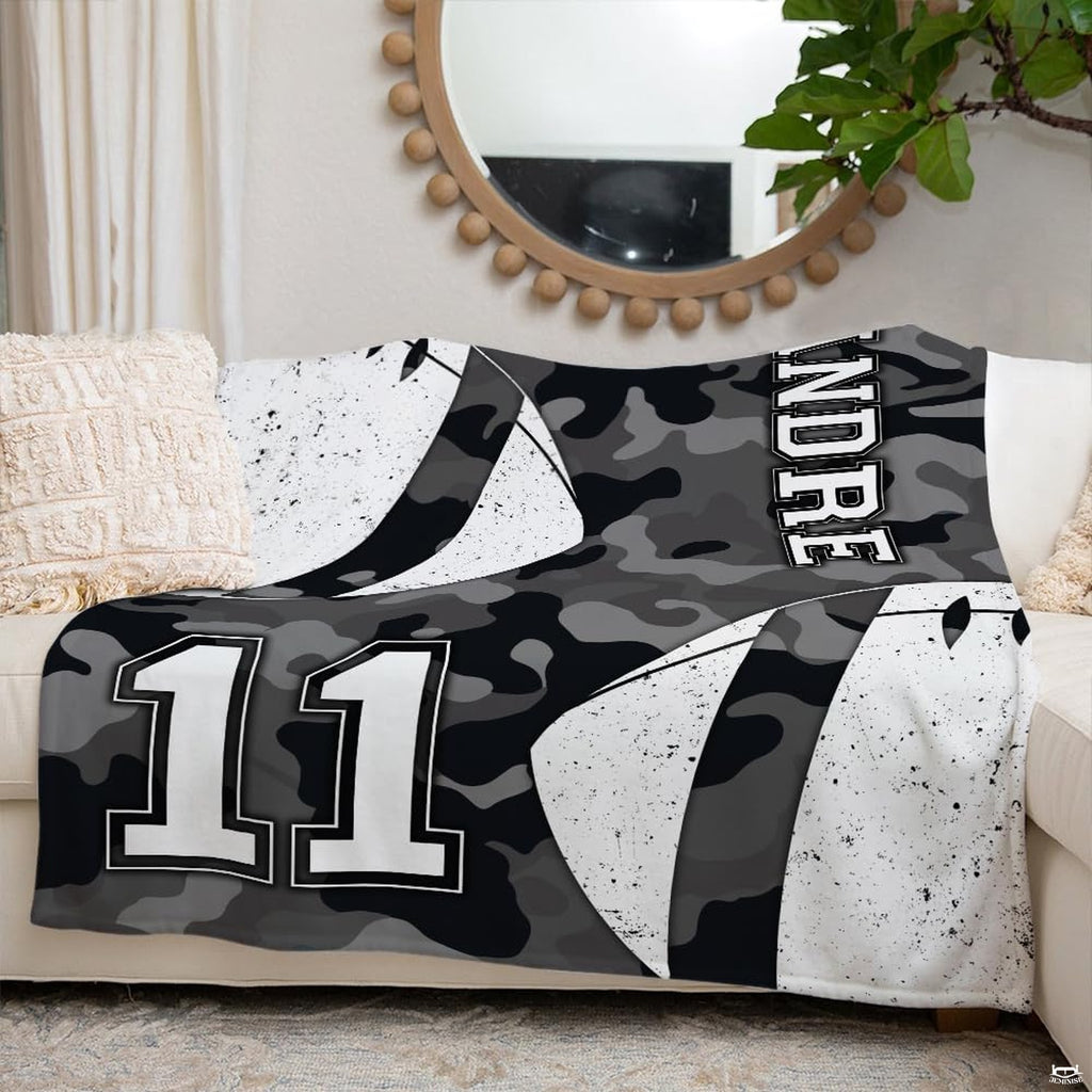Distressed texture detailing on varsity sports football bedding set artwork.