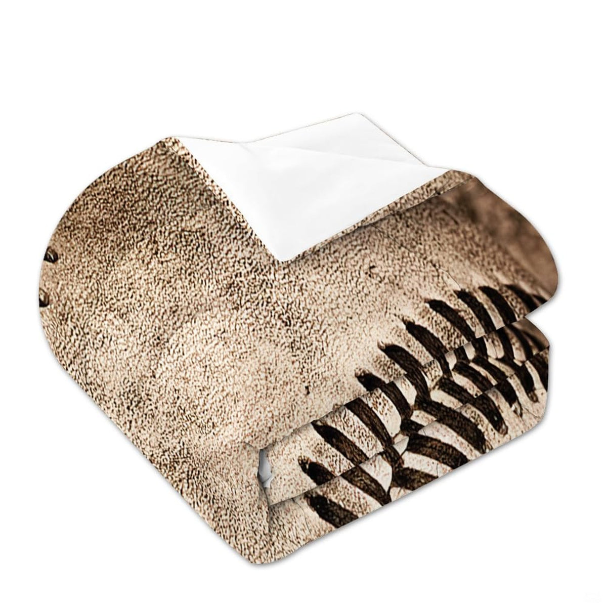 Matching pillowcase detail for baseball bedding set showing coordinating helmet and athletic equipment graphics