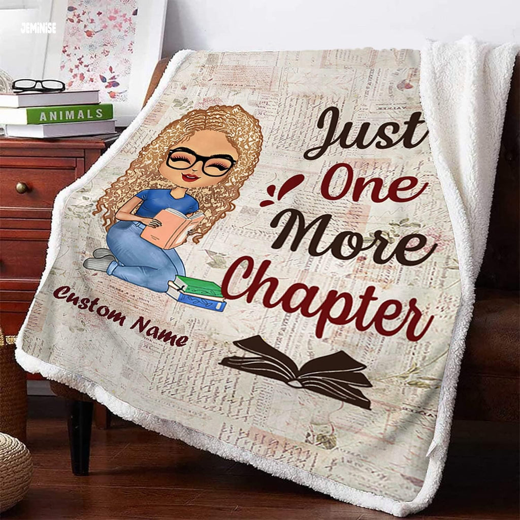 Jeminise Customized Reading Blanket for Book Lovers, Personalized Daughter Gift