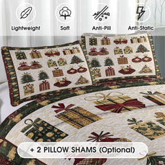 Matching pillowcase detail for winter bedding set featuring coordinating golden wheat snowman artwork