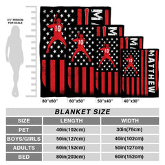 Baseball batter American flag throw blanket view 4 highlighting red flag stripes, stars, and room styling