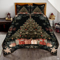 Christmas Bedding Quilt – Soft Microfiber Holiday Bedspread, Lightweight Winter Bedding, Cozy Xmas Quilts for Couch, Bedroom & Seasonal Home Decorations (Christmas Quilt-DS06)