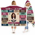 Inspirational bedtime quotes bedding set featuring curly-haired girl and colorful butterflies in pastel patchwork blocks.