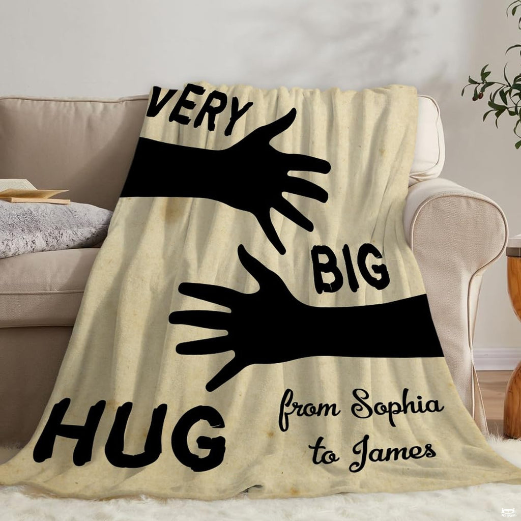 Silhouette arms open embrace rustic cream drape over living room sofa