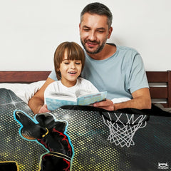 Personalized Basketball Player Blanket with Name and Number