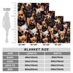 Bedroom styling with Chihuahua collage bedding set styled against modern thematic accent decor.