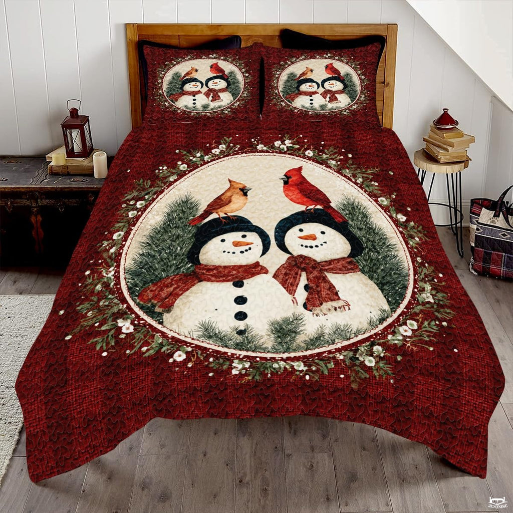 Christmas Bedding Quilt – Soft Microfiber Holiday Bedspread, Lightweight Winter Bedding, Cozy Xmas Quilts for Couch, Bedroom & Seasonal Home Decorations (Christmas Quilt-DS12)