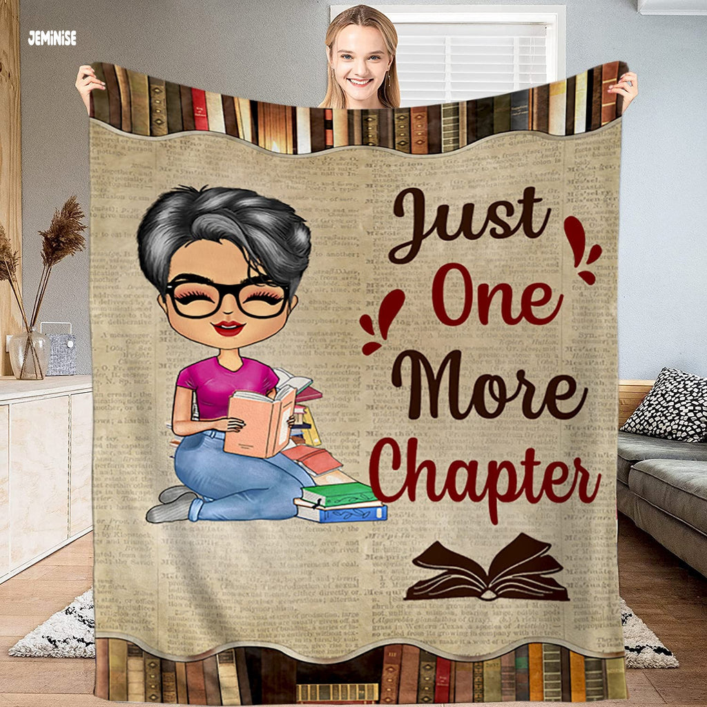 Jeminise Customized Reading Blanket for Book Lovers, Personalized Daughter Gift