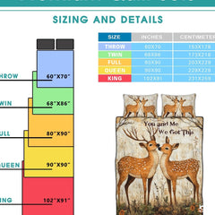 Personalized Wildlife Deer Comforter with Buck