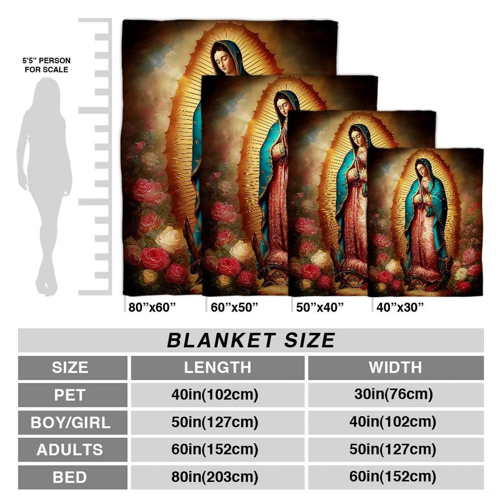 Proportional size guide diagram comparing four dimensional layout options against scale silhouette.