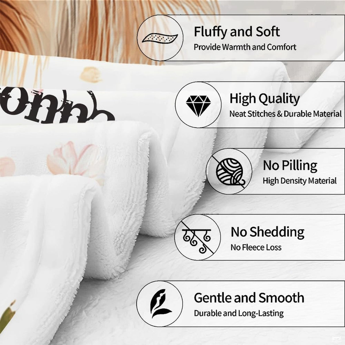 Detailed illustration view of tan and gold fur accents on Yorkshire Terrier bedding decor.