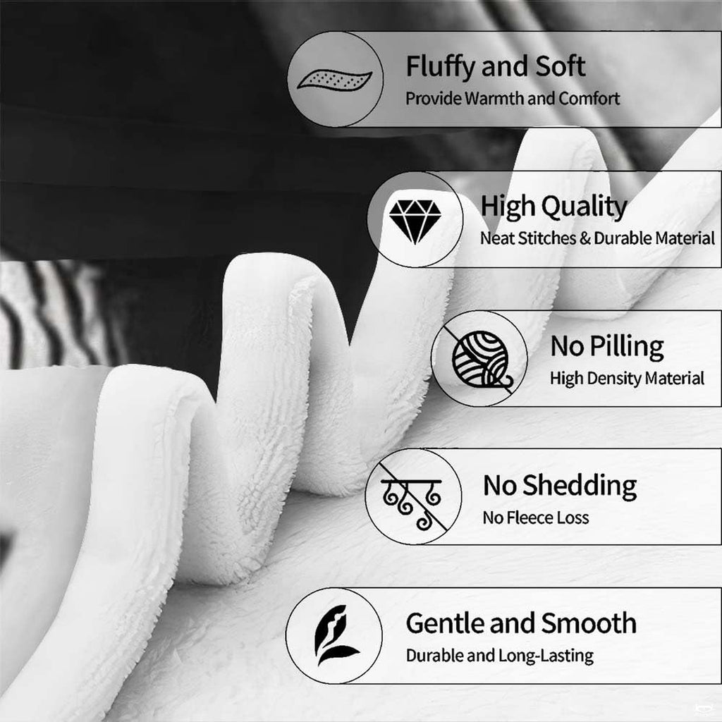 Black and white baseball flag throw blanket view 7 highlighting grayscale baseball mitt, flag, and room styling