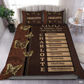 Christian Bedding Set – Inspirational Bible Verse Comforter – Religious Bedding for Women, Faith Gift for Mom, Daughter, Sister, Birthday & Religious Gifts (Butterfly Affirmation)