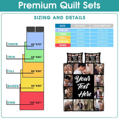 Custom Photo Quilt with Bicycle and Flowers