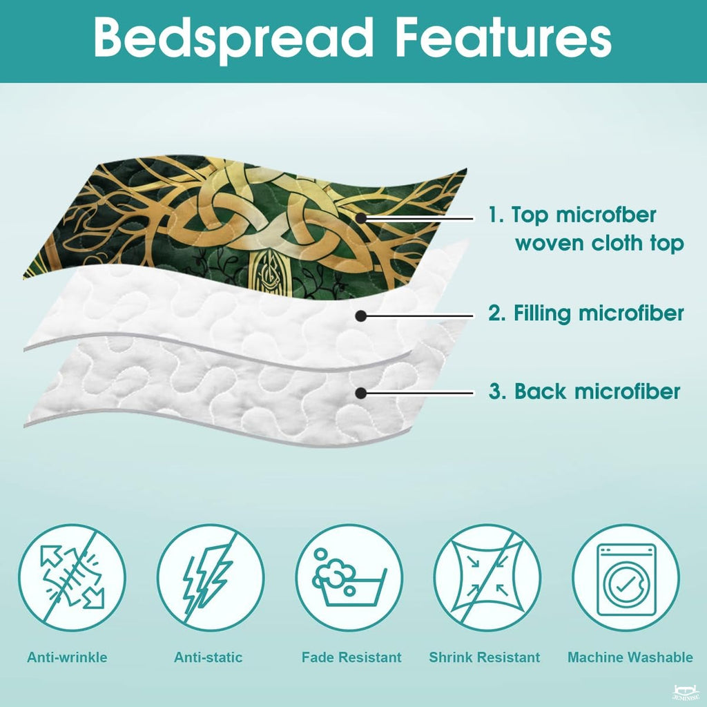 Personalized Celtic Tree of Life Yggdrasil Quilt Sets