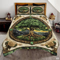 Custom Tree of Life Quilt Set Celtic Yggdrasil Bedding for Bedroom Decor