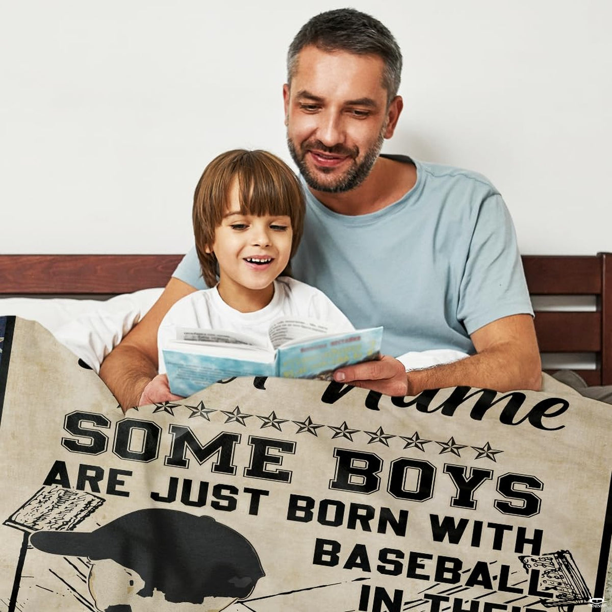 Youth baseball player facing stadium floodlights with inspirational typography, view 3.