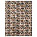 All-over pattern display showing a dense photo collage of smiling Shih Tzu dog portraits.
