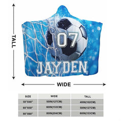 Close-up of white goal netting cords stretching around soccer ball on sports blanket