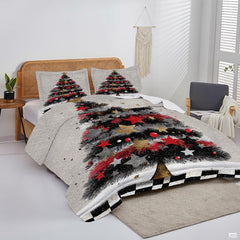 Christmas Bedding Quilt – Soft Microfiber Holiday Bedspread, Lightweight Winter Bedding, Cozy Xmas Quilts for Couch, Bedroom & Seasonal Home Decorations (Christmas Quilt-DS11)