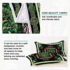 Personalized Celtic Yggdrasil Tree of Life Quilt Sets, Bedroom Decor