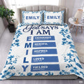 Christian Bedding Set – Inspirational Bible Verse Comforter – Religious Bedding for Women, Faith Gift for Mom, Daughter, Sister, Birthday & Religious Gifts (Christian Art)