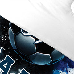 Custom Soccer Ball with Number 07 Comforter Set, Machine W - Design 17