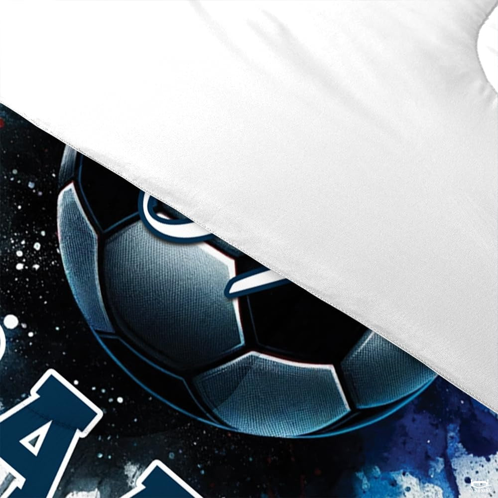 Custom Soccer Ball with Number 07 Comforter Set, Machine W - Design 17