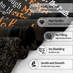 Graphic visual overview detailing lion and lamb faith blanket features.