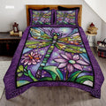 Jeminise Cat Farmhouse Quilt Set, Cozy Animal Bedding