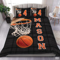Personalized Basketball Below Hoop Comforter with Name and Number