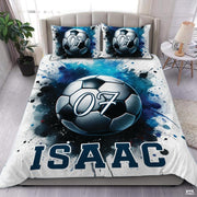 Custom Soccer Ball with Number 07 Comforter Set, Machine W - Design 17
