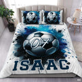 Custom Soccer Ball with Number 07 Comforter Set, Machine W - Design 17