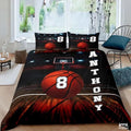 Personalized Basketball on Court Perspective Comforter with Name and Number