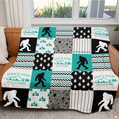 Rustic bedroom styling showcasing Sasquatch forest prints for inspiring bedding decor ideas.