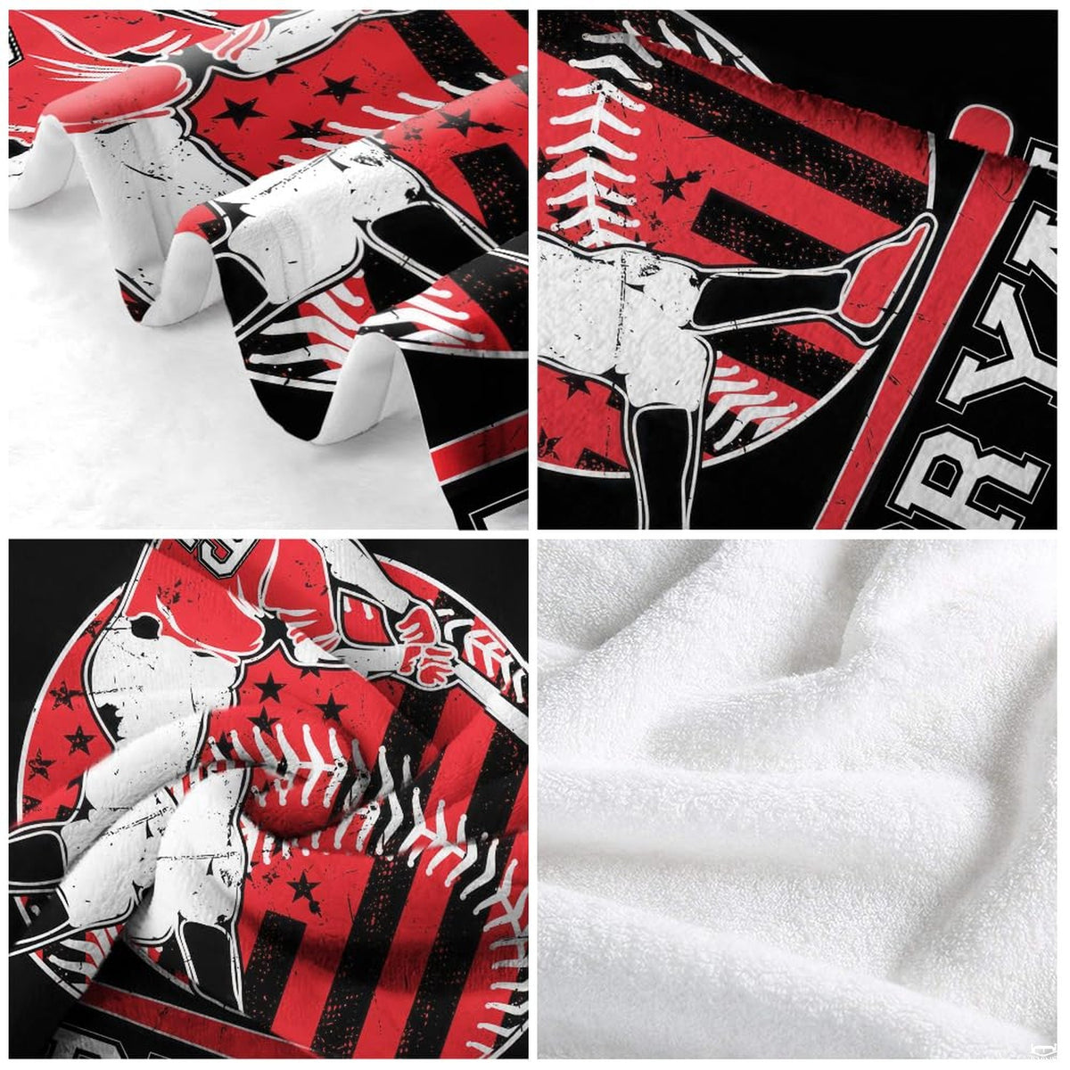 thematic accent view of athletic baseball batter emblem theme bedding set.