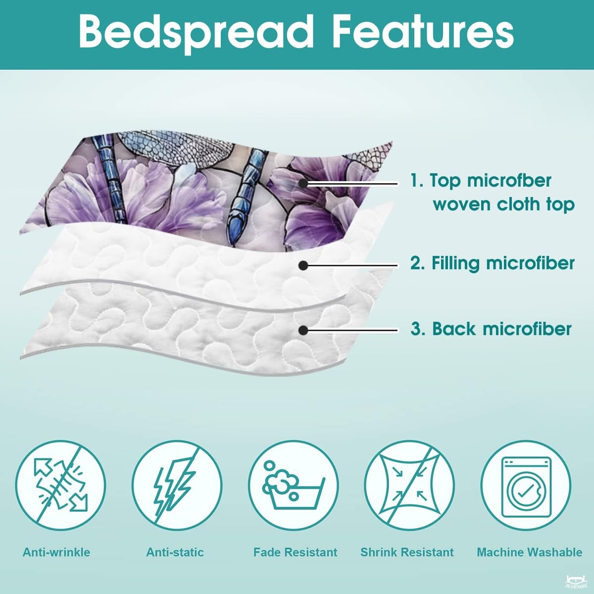 Dragonfly Couple Quilt Set, Dragonflies Patchwork Style Quilt Set - Cotton Quilt Bedding, Patchwork Pattern Quilt Bedspread, Dragonfly Stained Glass Style Bedding Gift