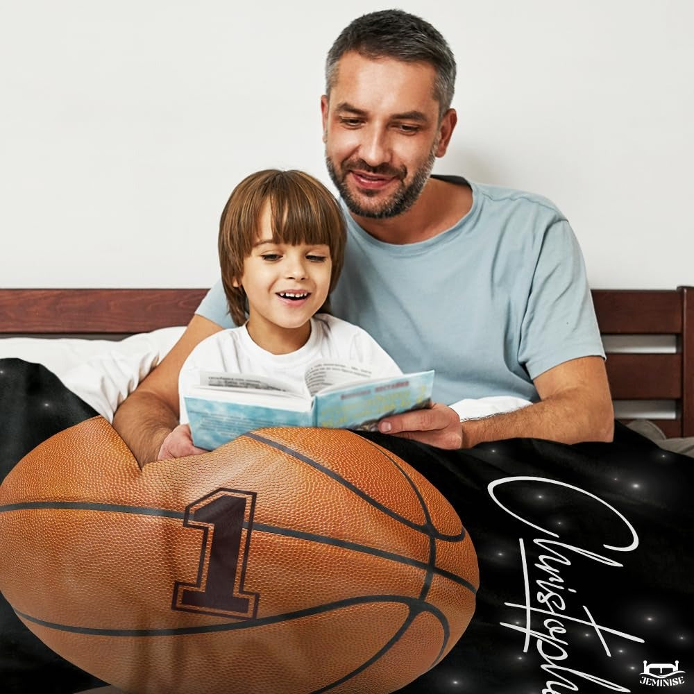 Reflection basketball blanket family lifestyle image